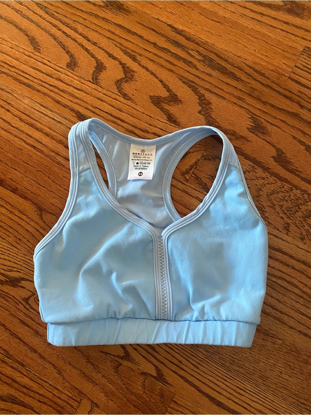 Light Blue Girls' Racerback Tank Top